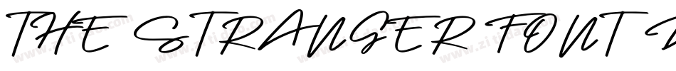 THE STRANGER FONT DUO字体转换